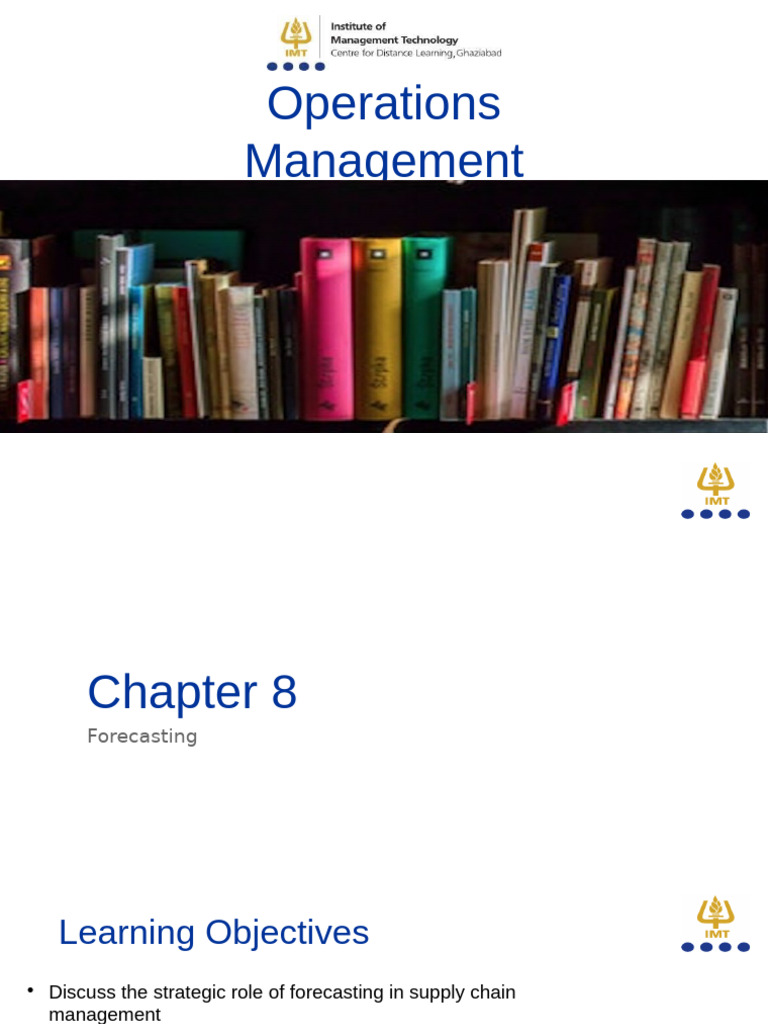 Forecasting Techniques in Operations Management | PDF | Forecasting ...
