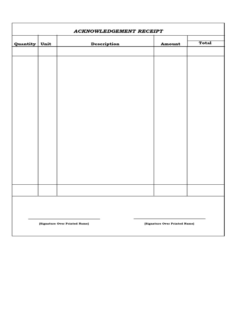Acknowledgement Receipt | PDF