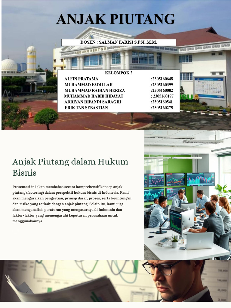Anjak Piutang: Solusi Arus Kas Perusahaan | PDF