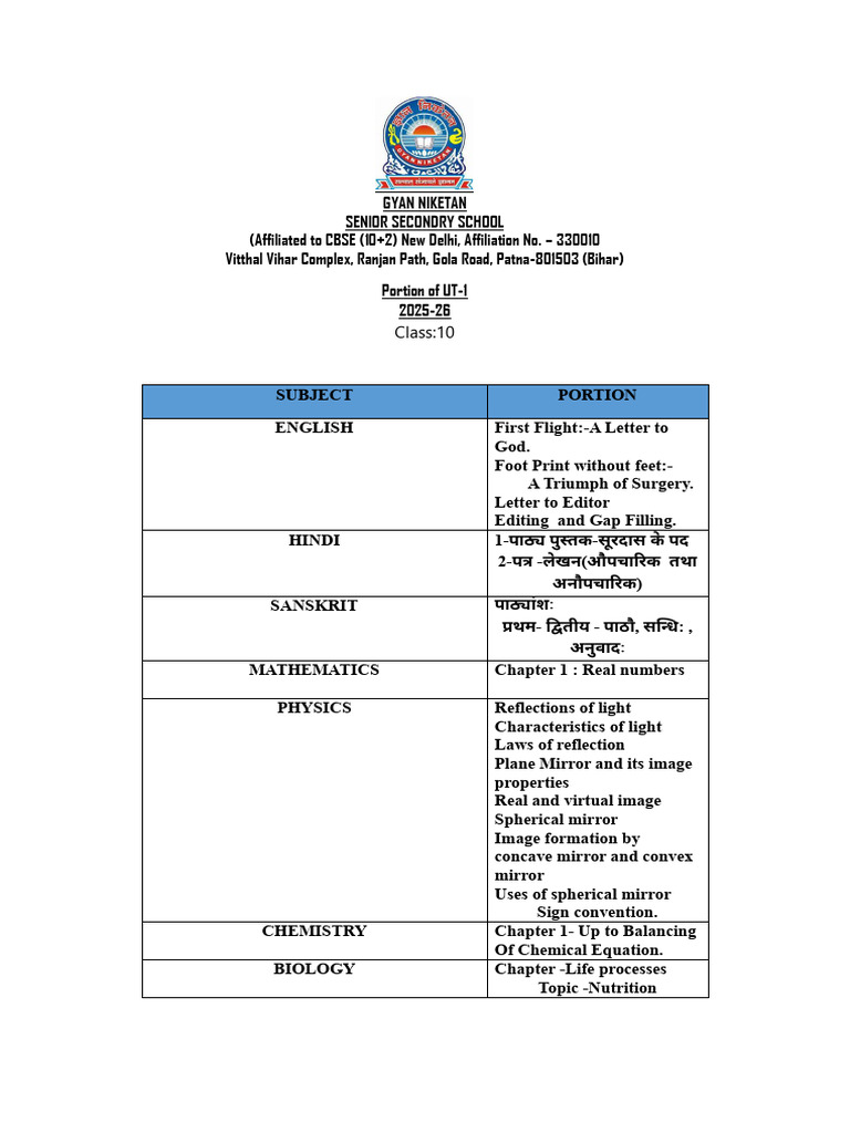 Consolidated Portion of UT-1 | PDF | Mirror | Optics