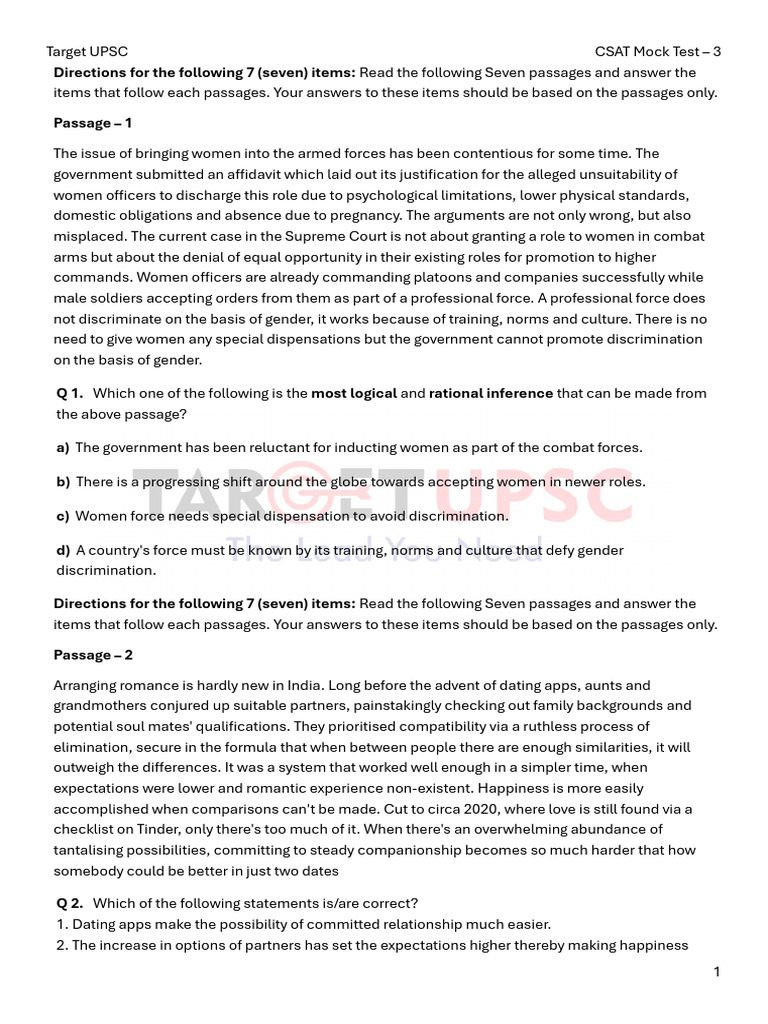 Csat 2 | PDF | Taxes | Economic Inequality