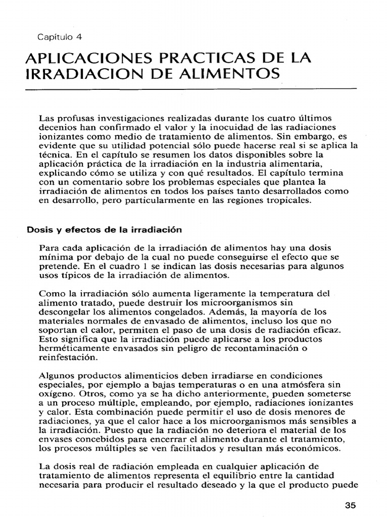 Grupo 3 Aplicaciones Prácticas de La Irradiación de Alimentos | PDF ...