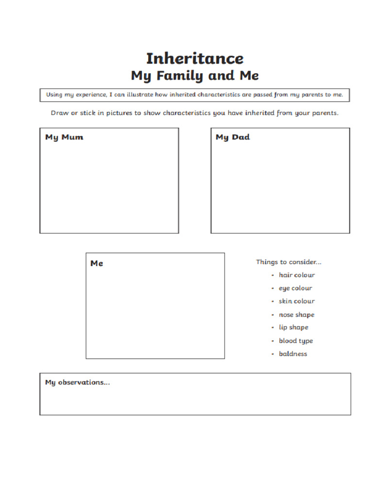 Inherited Traits | PDF
