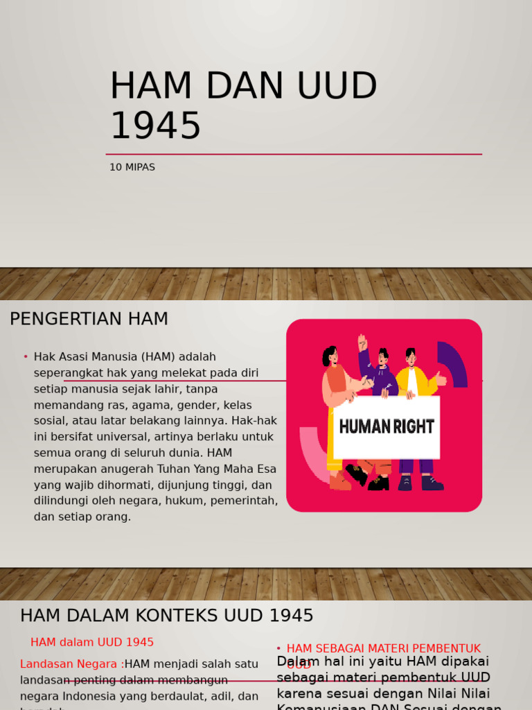 HAM dan UUD 1945: Hak dan Perlindungan | PDF