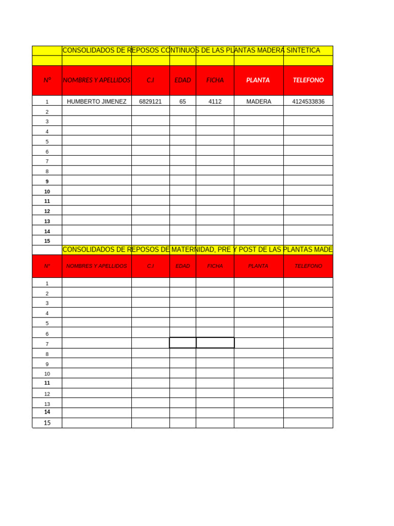 Data de Reposos Medicos | PDF