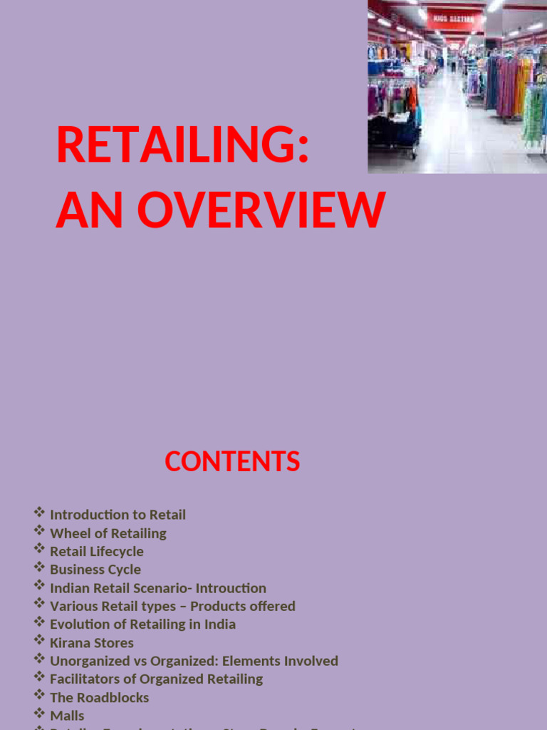 Indian Retail Overview and Trends | PDF | Retail | Economies