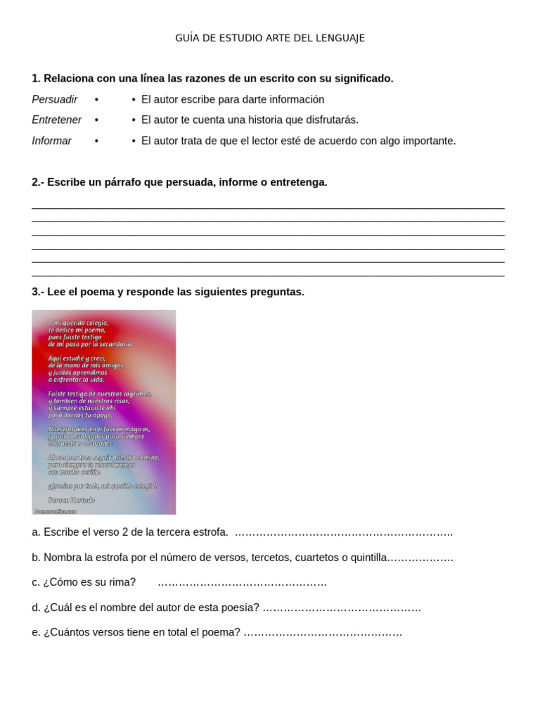 Guia de Arte Del Lenguaje | PDF