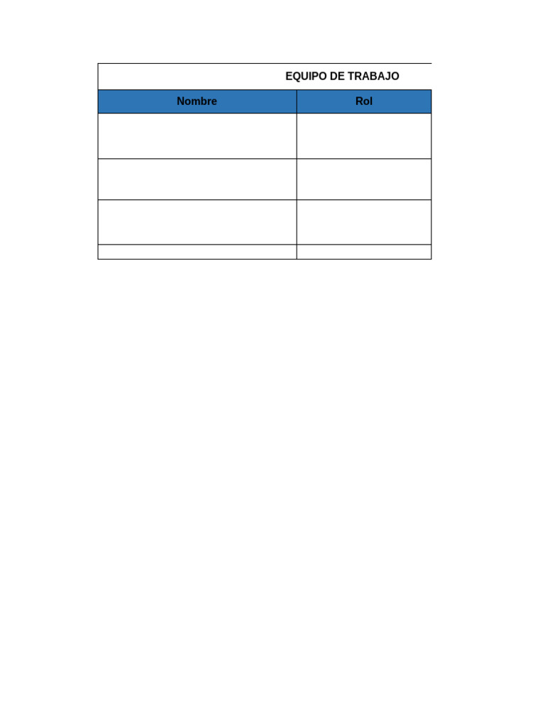 Plantilla Roles | PDF