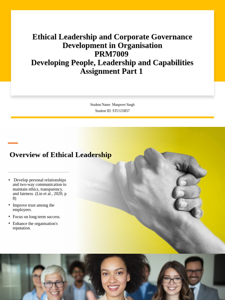 Ethical Leadership in Corporate Governance | PDF | Corporate Social ...