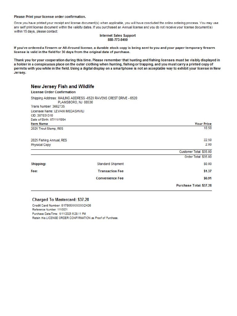ReceiptAndLicenses Copy | PDF