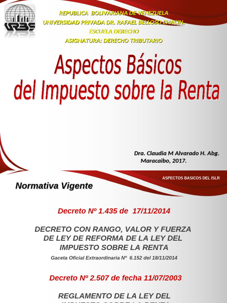 Aspectos Clave del Impuesto sobre la Renta | PDF | Impuestos | Impuesto ...