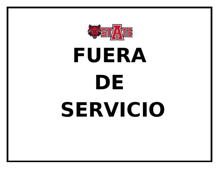 Fuera de Servicio PDF