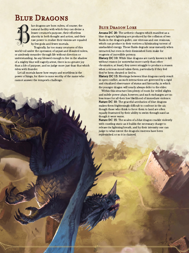 Blue Dragons | PDF | Dragon
