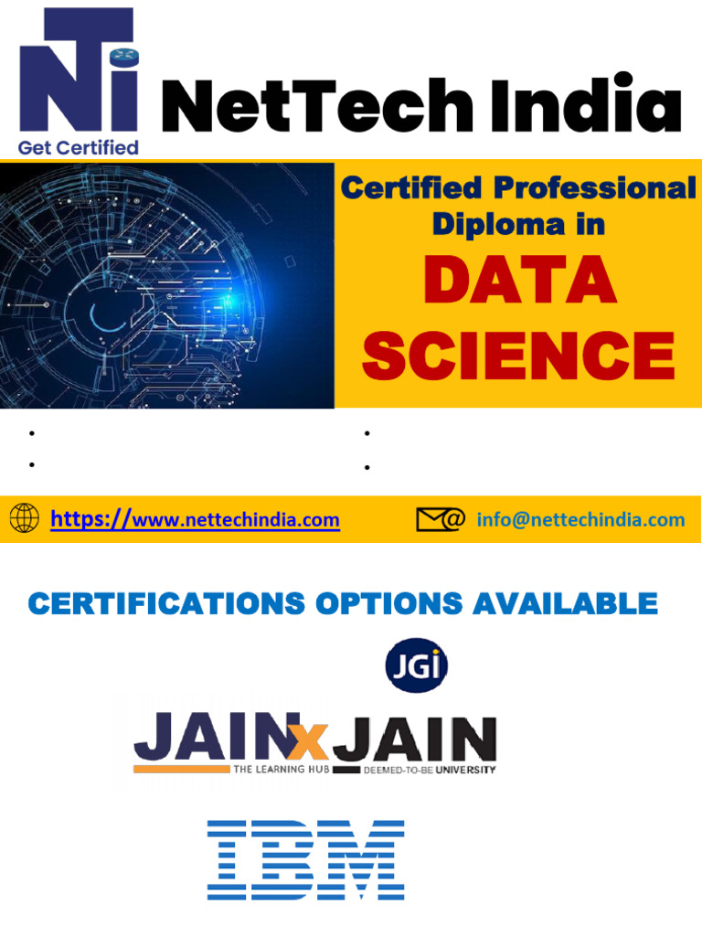 Certified Professional Diploma in Data Science | PDF | Method (Computer ...