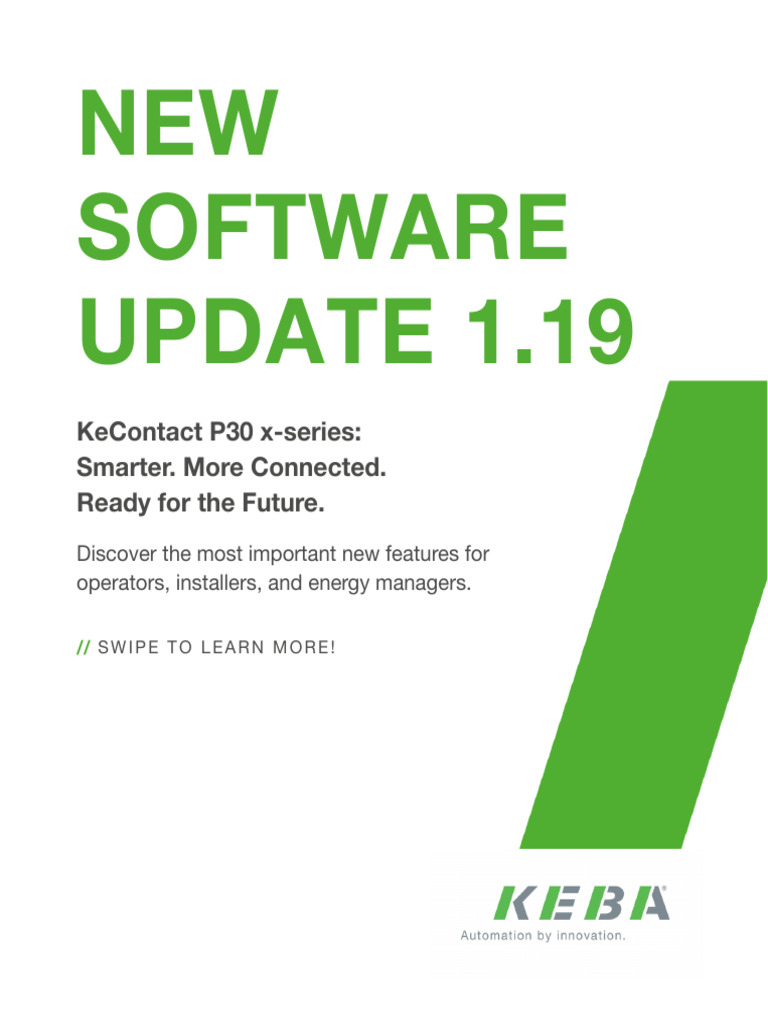 KeContact P30 X-Series Software Update | PDF | Transmission Control ...