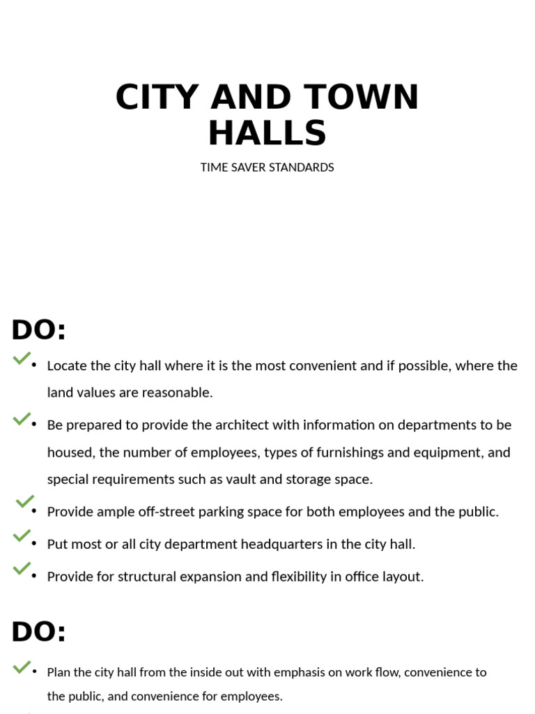 City Hall Design and Planning Guide | PDF