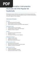 Instrumentos Musicales: Tzu y Tzijolaj | PDF | Flauta | Guatemala