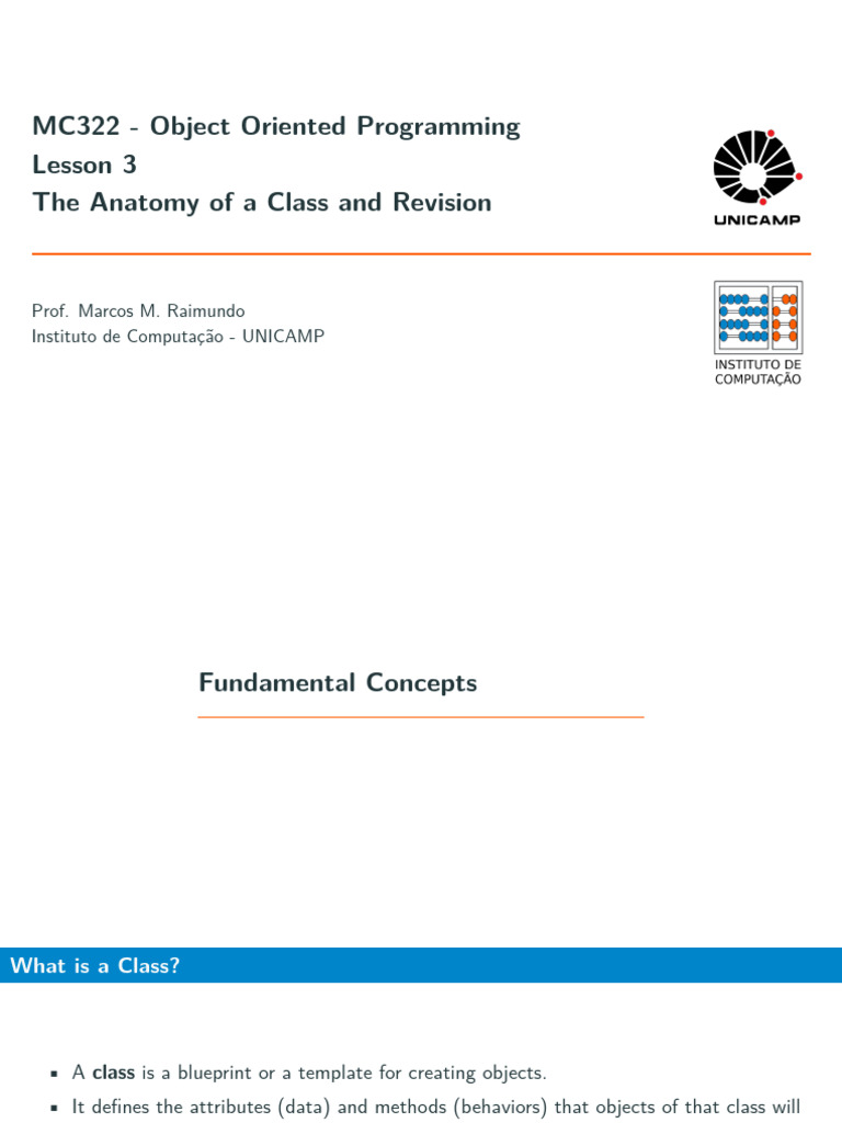 Understanding Class Definitions | PDF | Inheritance (Object Oriented ...