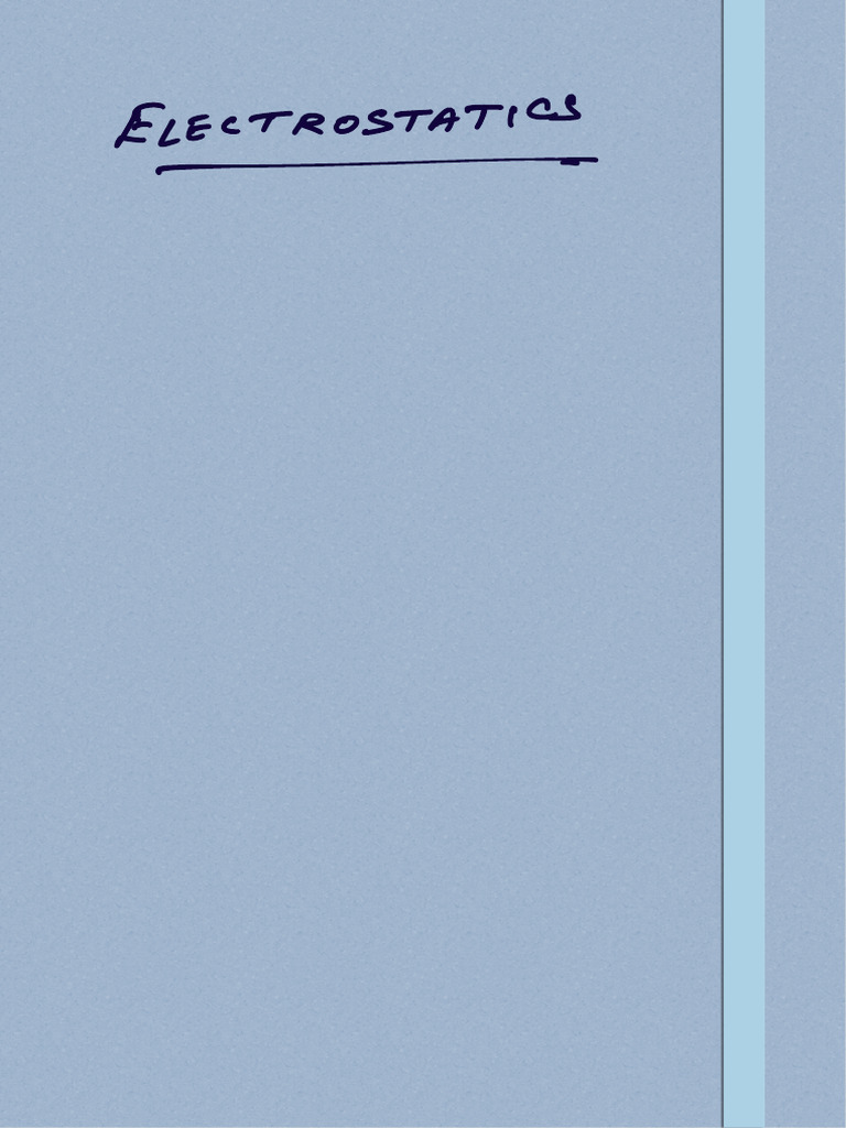 Coulomb S Law Notes Pdf