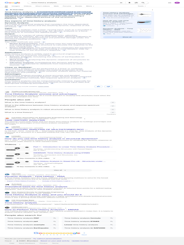Time History Analysis - Google Search | PDF | Nonlinear System | Physics