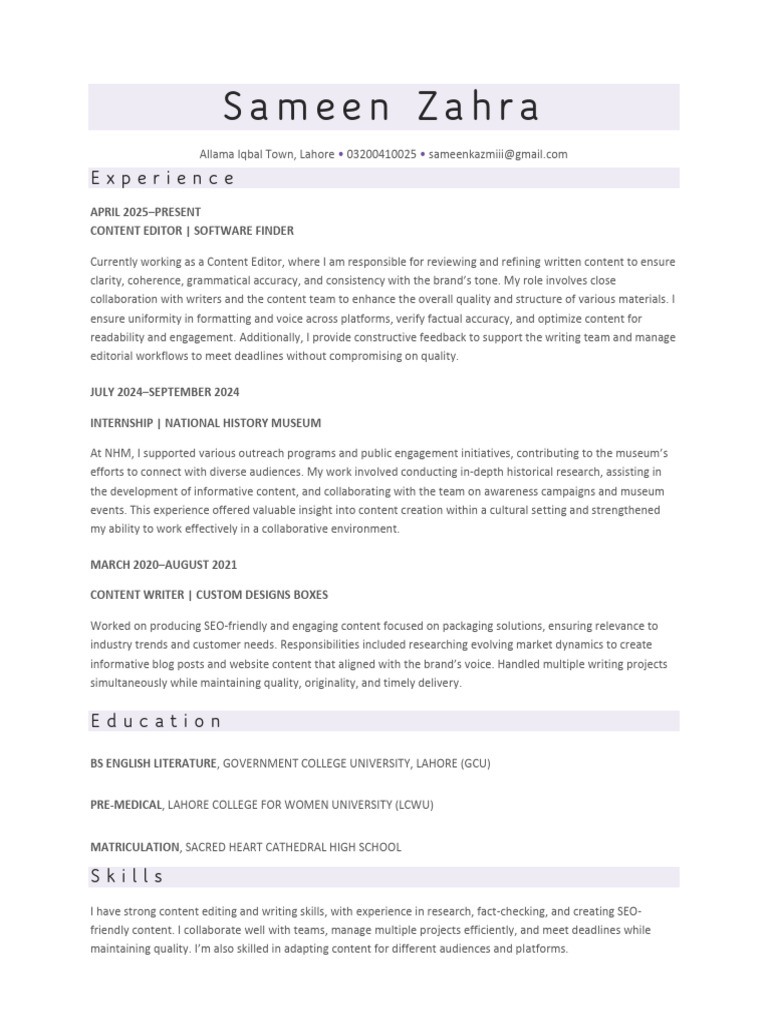 Updated CV 2025 | PDF