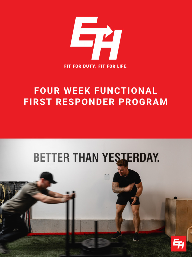 4-Week Functional Training for First Responders | PDF | Physical ...