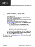 TB Clearance Letter Sample | PDF
