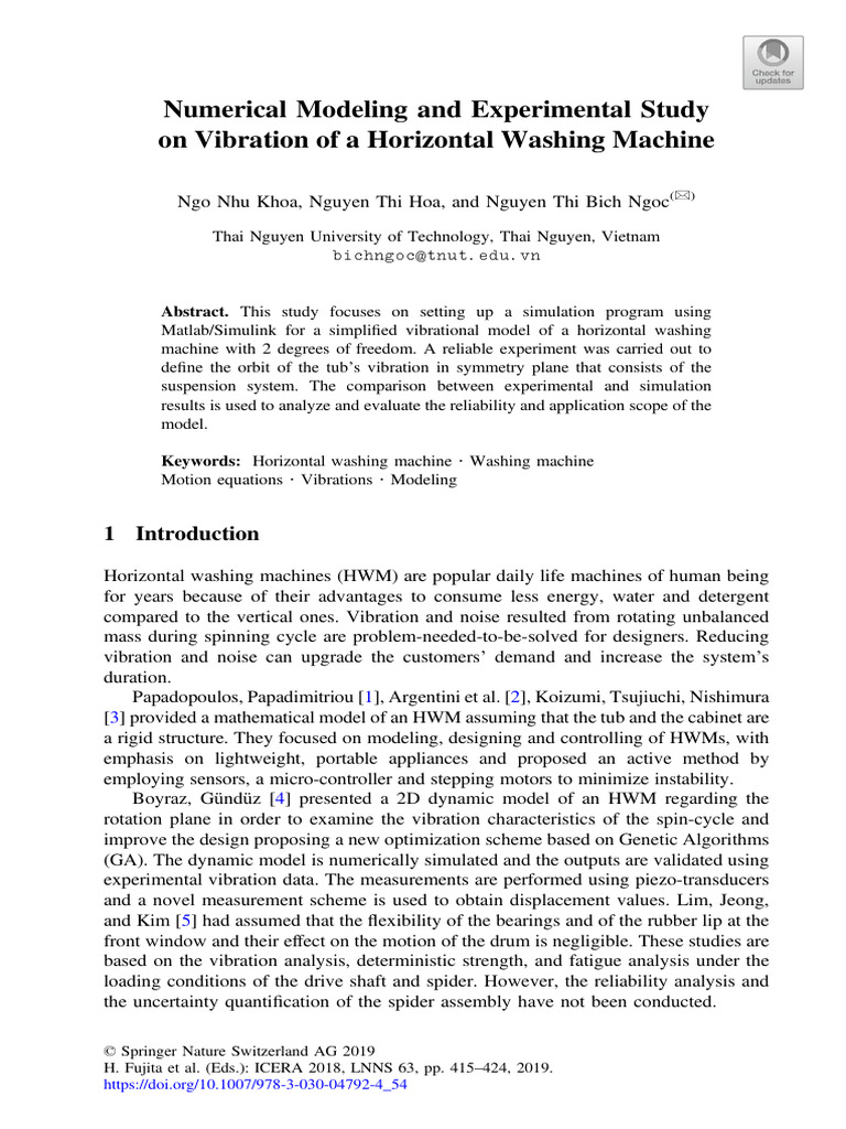 Numerical Modeling and Experimental Stud | PDF | Mechanical Engineering ...