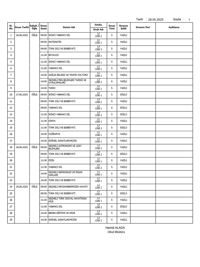 Öğrenci̇ Program | PDF