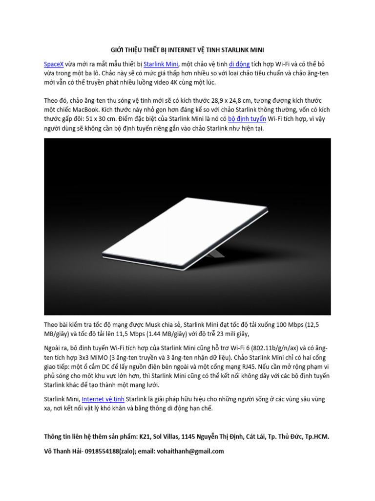 STARLINK MINI | PDF