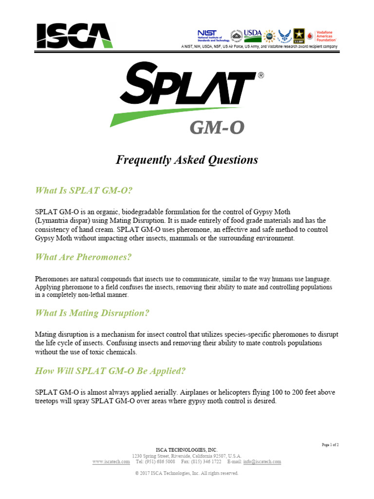 SPLAT GM-O: Organic Gypsy Moth Control | PDF