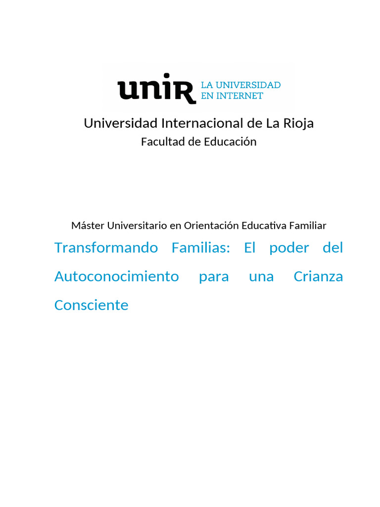 Autoconocimiento en Crianza Consciente | PDF | Las emociones ...