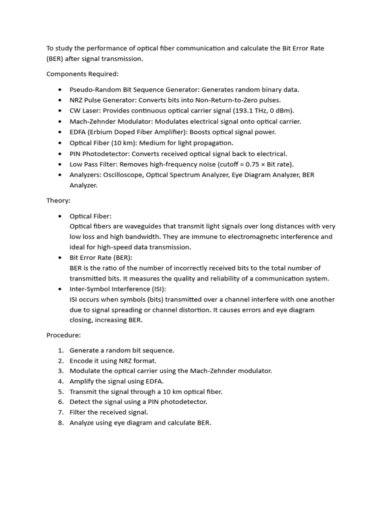 Bit Error Rate | PDF