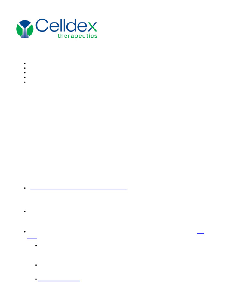 Celldex Reports First Quarter 2025 Financial Results and Provides ...