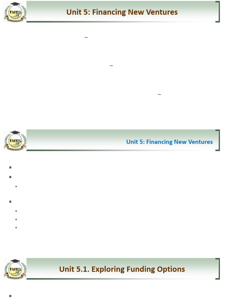 Entrepreneurship and Innovation Module Lecture Slides For BPharm YI Sem ...