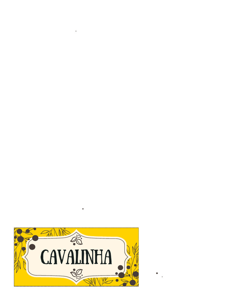 Documento A4 Etiqueta Com Nomes de Chás para Imprimir Verde (6) - 1 | PDF