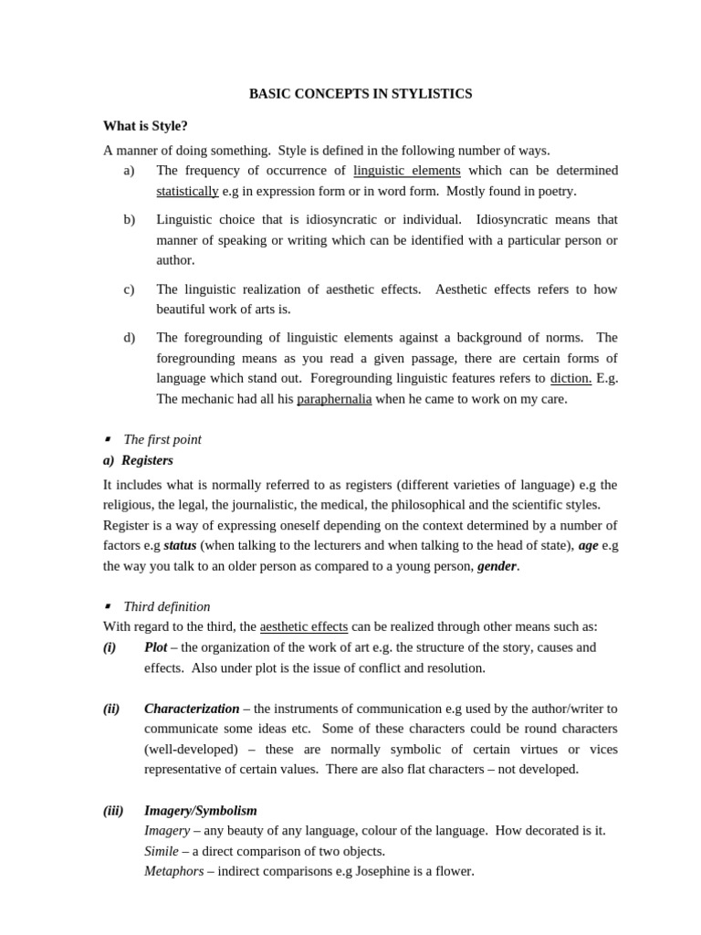 Understanding Style in Stylistics | PDF | Semantics | Linguistics