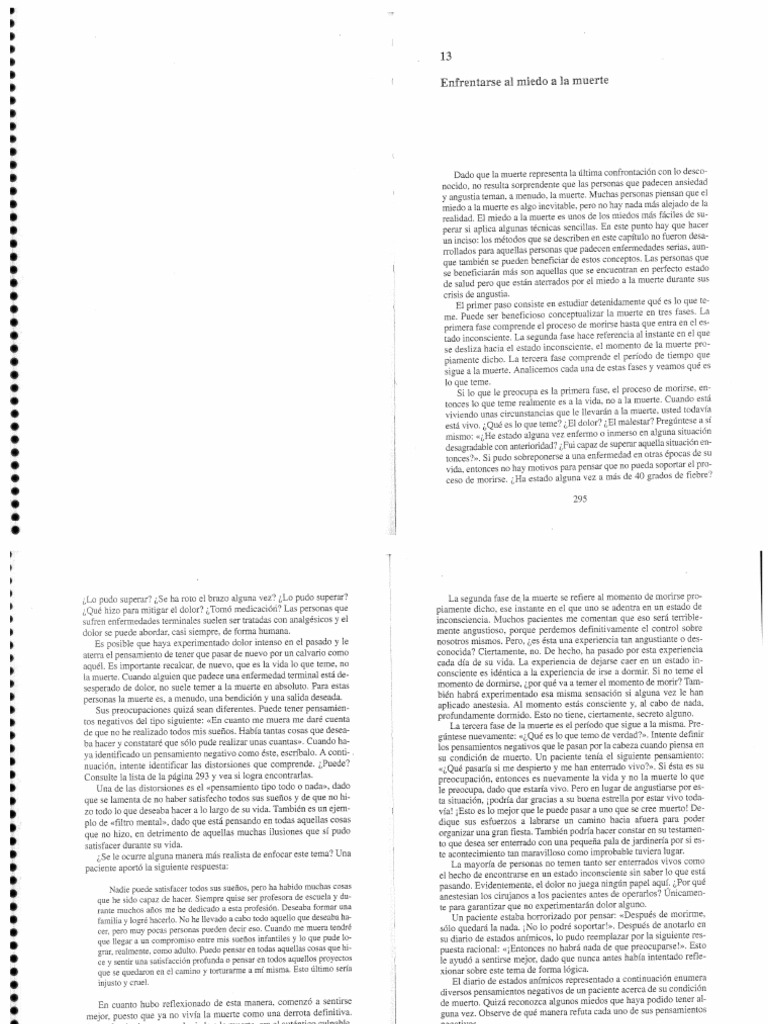 10 Miedo A La Muerte | PDF