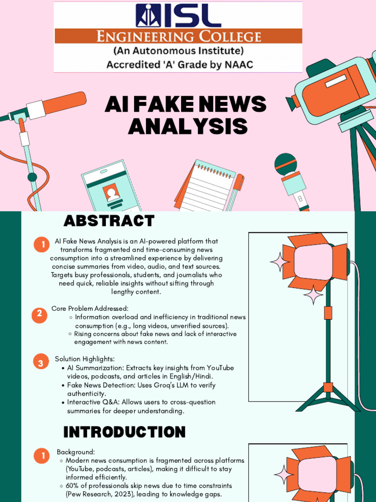 AI-Powered Fake News Analysis Tool | PDF | Artificial Intelligence ...