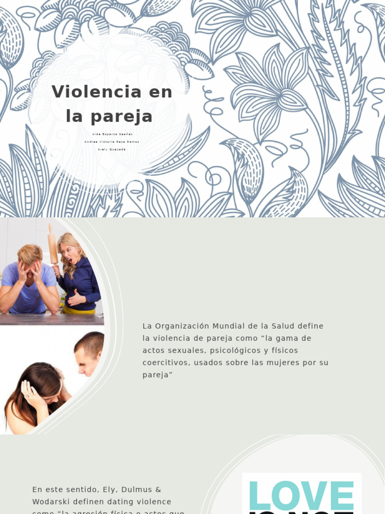 Violencia en La Pareja | PDF | Violencia | Violencia sexual