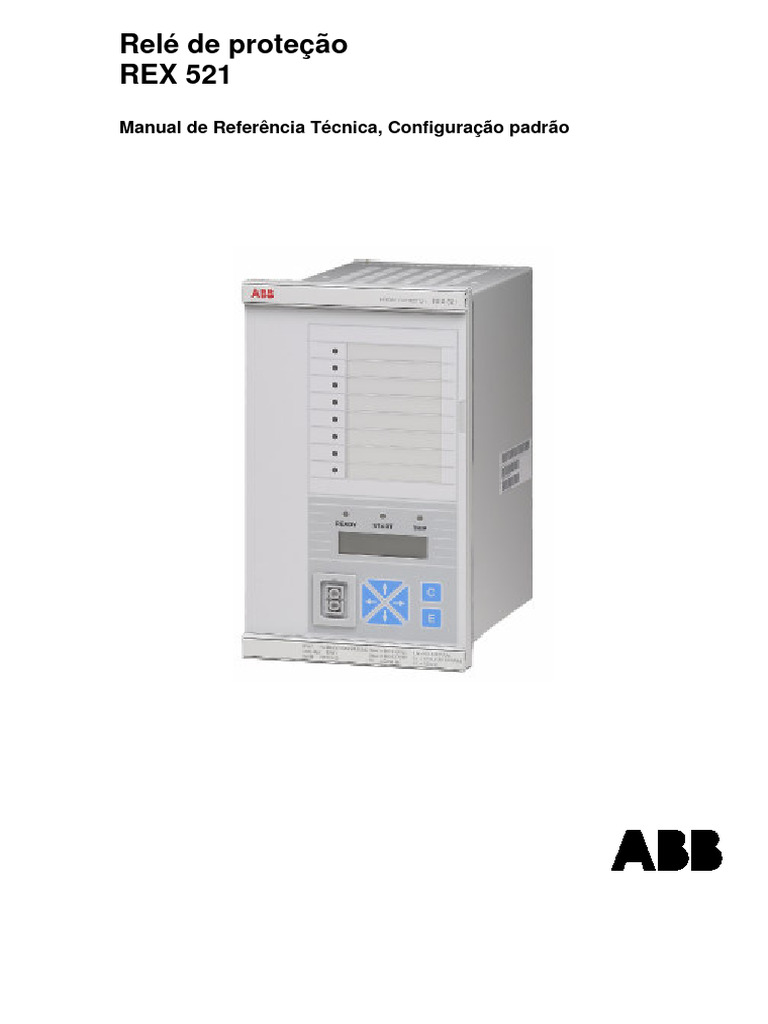 Manual de Configuração do Relé REX 521 | PDF | Rede elétrica ...