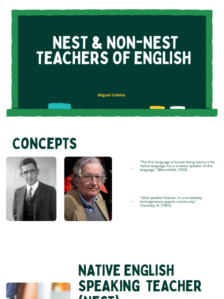 Nest & Non-Nest Teachers of English | PDF | English Language | First ...
