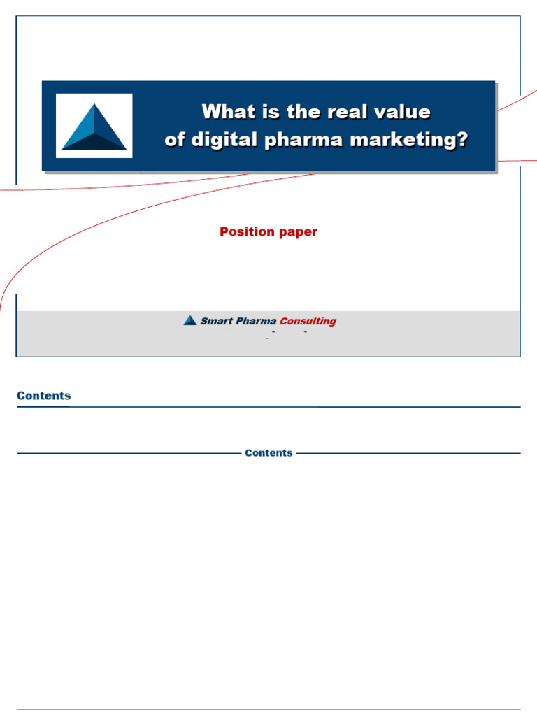 Value of Digital Pharma Marketing | PDF | Digital Marketing | Marketing