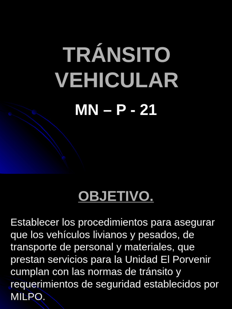 Tránsito Vehicular Capacitacion | PDF | Licencia de conducir | Transporte