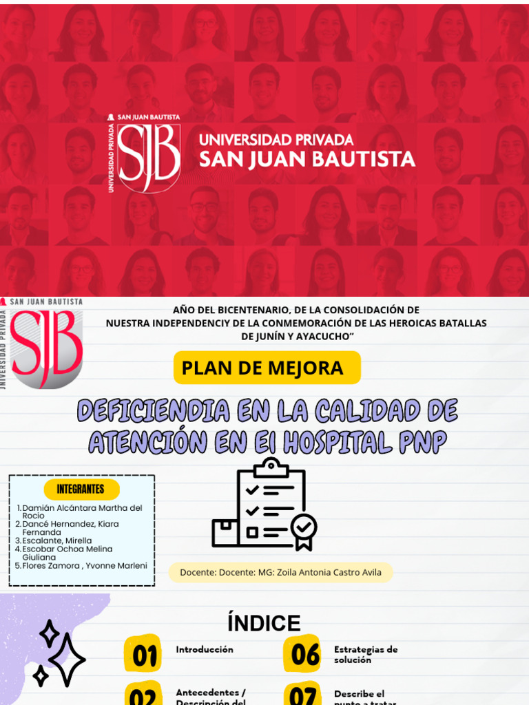 Plan de Mejora en Atención de Enfermería | PDF | Hospital | Enfermería