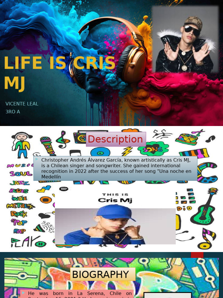 Cris MJ: Chilean Singer Biography | PDF