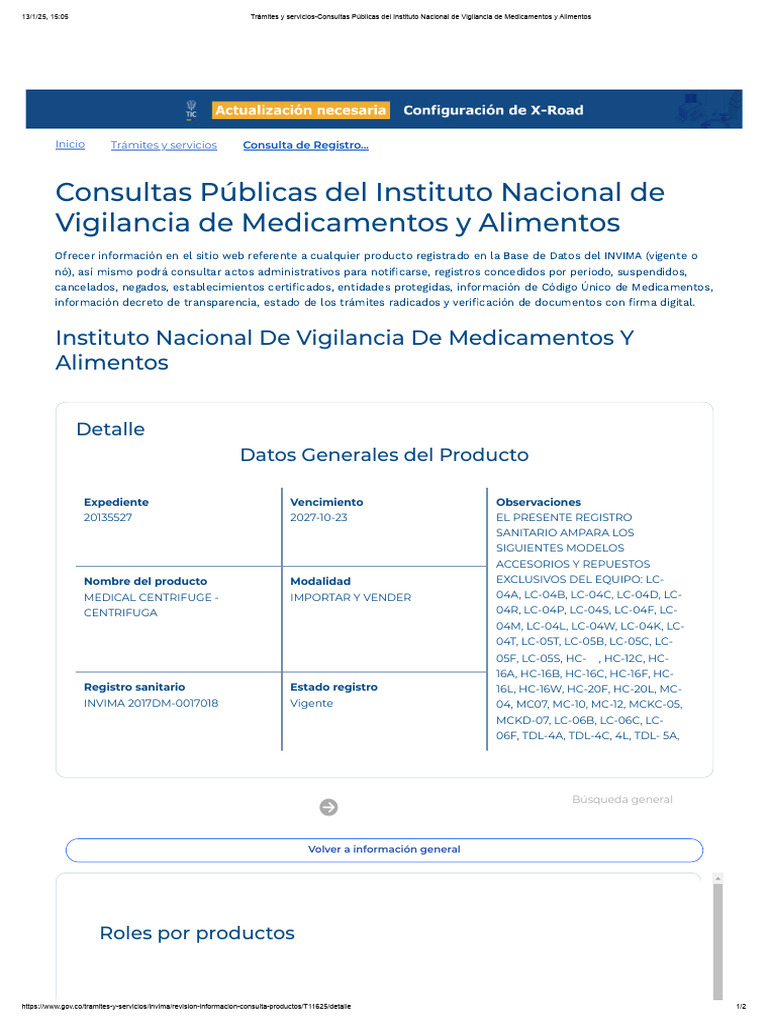 Consulta de Productos INVIMA en Colombia | PDF