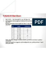 Tugas III Stat Ekon