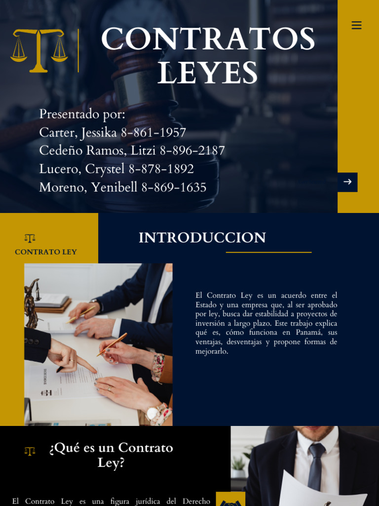 Qué es un Contrato Ley en Panamá | PDF | Estatuto | Estado (política)