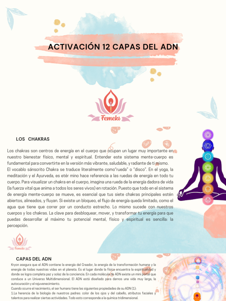 Activación de Chakras y ADN Energético | PDF | Amor | Las emociones